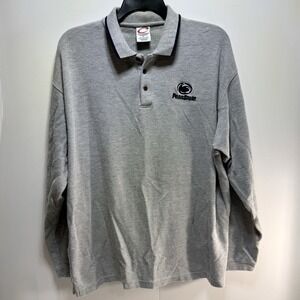 Penn State Nittany Lions Long Sleeve Collared Pullover Cadre Men's XL Gray